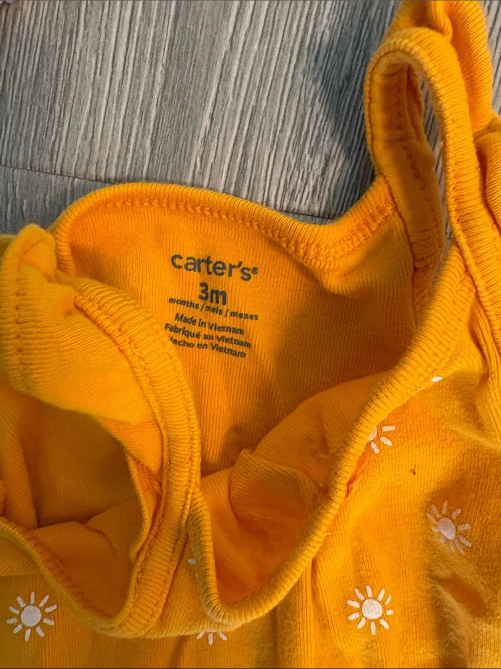 Carters 3M Mixed Baby Girls' Onesie Bundle - Yellow, Rust, Lavender, Light Blue